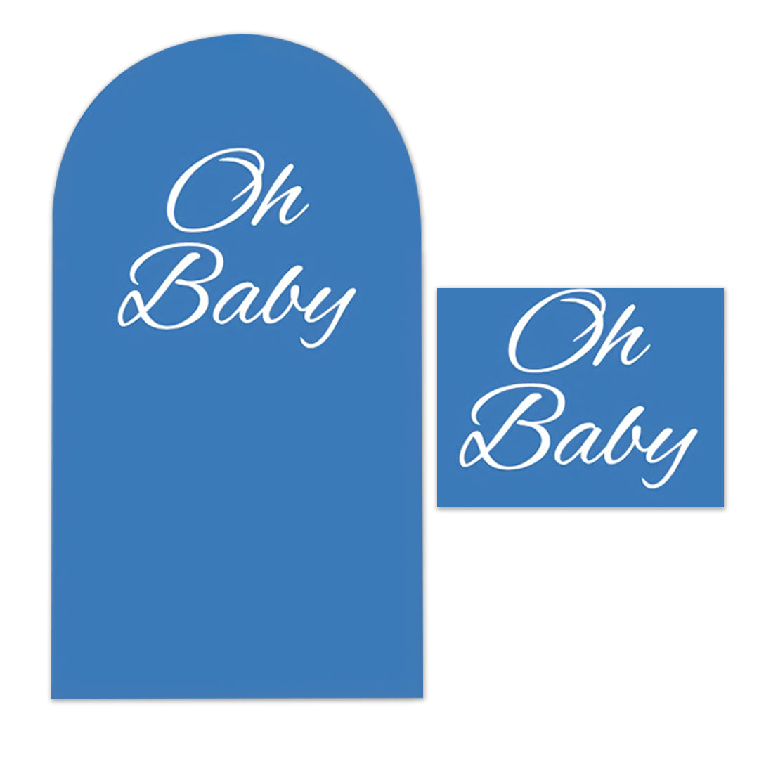 Oh Baby - Baby Shower White Decal/ Plotted Sticker.
