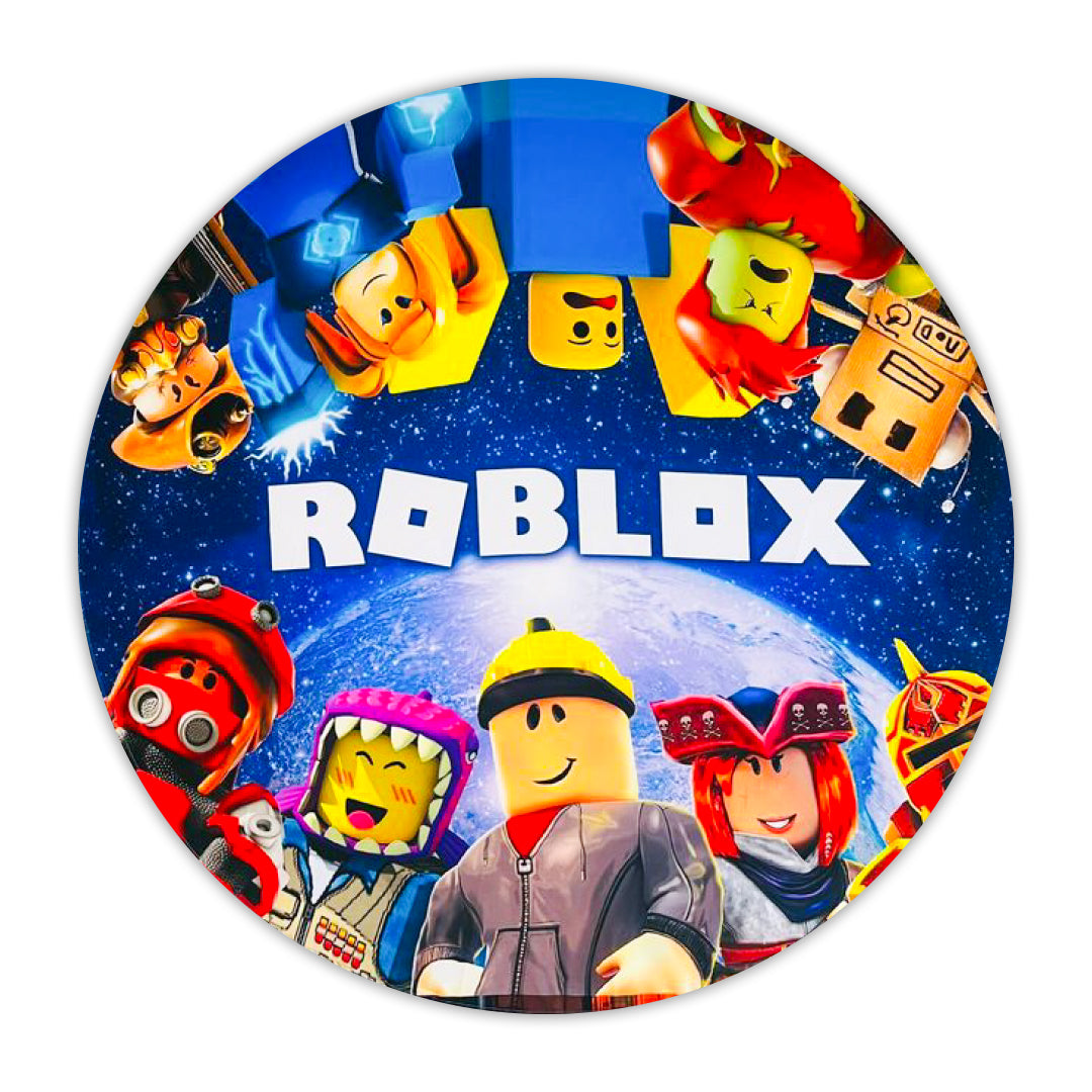 Roblox theme backdrop for boy birthday