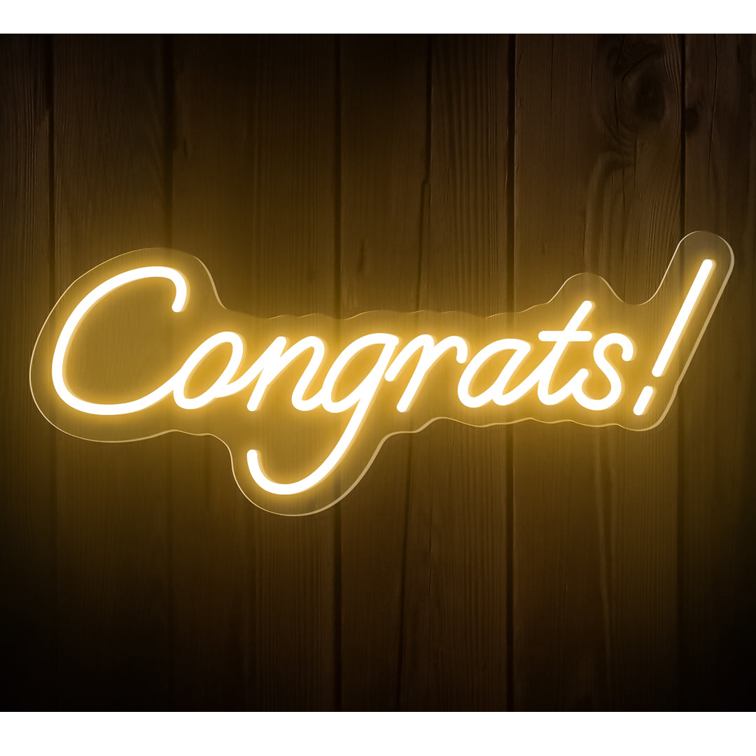 Congrats! Neon Lights - Graduation Or any other achievement