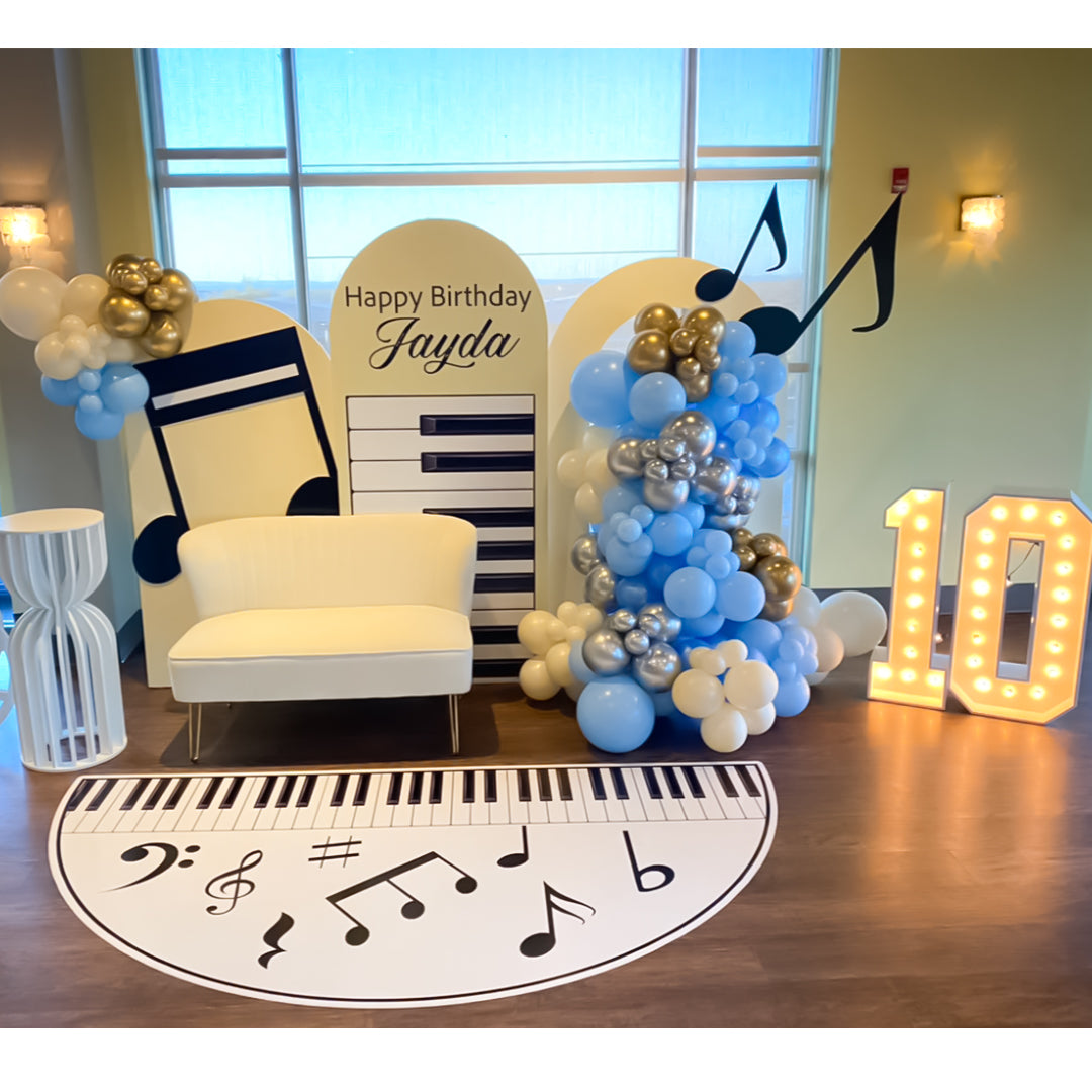 Music themed Floor Wrap - Piano Tiles.