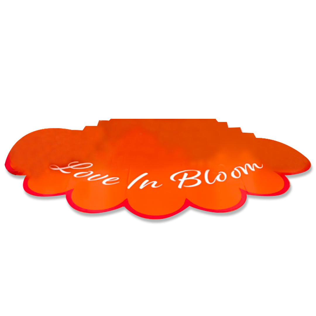 Love in Bloom Floor Wrap for Anniversary & Engagement Backdrop Decoration.