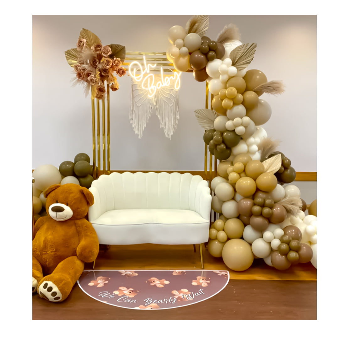 We can Bearly Wait Removable Floor Sticker - Designed Specifically for Baby Showers & Gender Reveal Parties.