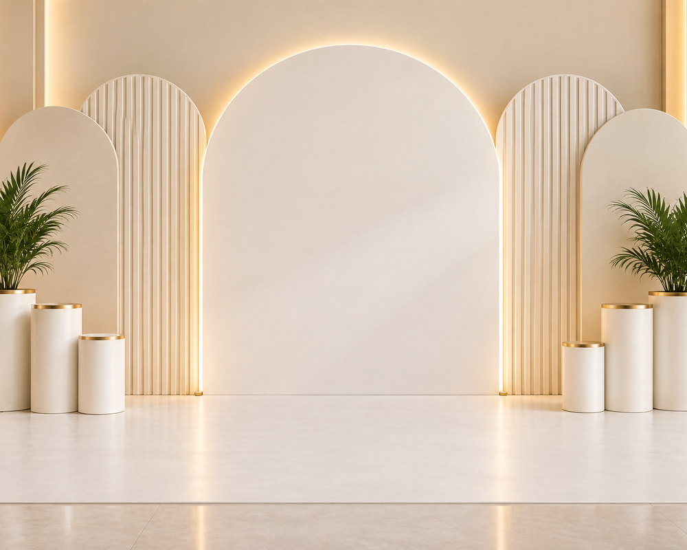 Custom event backdrops and media walls Dubai