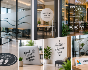 Custom stickers, vinyl stickers and window graphics in Dubai, UAE by Eventz & Trendz