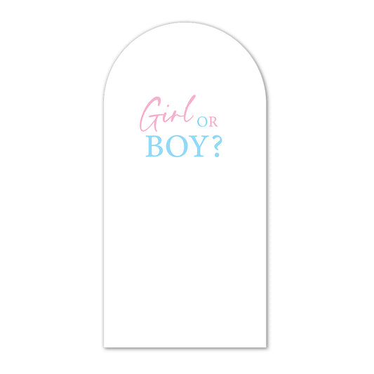 Boy or Girl Simple Backdrop for Photography - Newborn Baby Shower & Reveal Gender Party