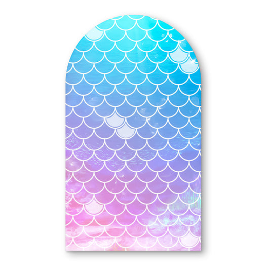Mermaid theme birthday backdrop.