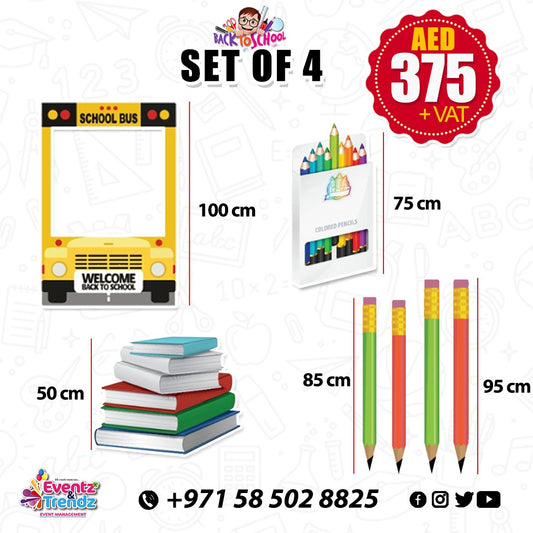 Back to School - Set of Photobooth & Standees