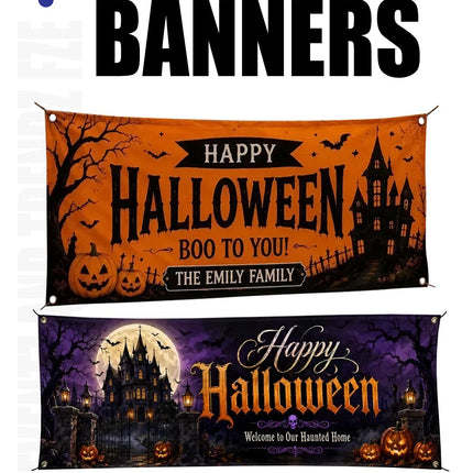Halloween Printed Banner