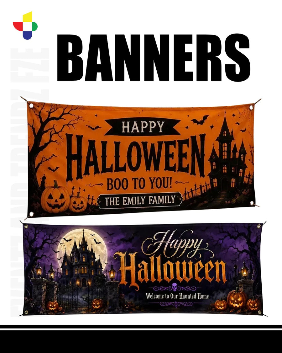 Halloween Printed Banner