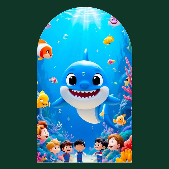 Baby Shark Birthday Backdrop – Kids Party Decoration Dubai UAE