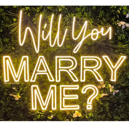 Will You Marry Me Sign - For Proposal Decorations